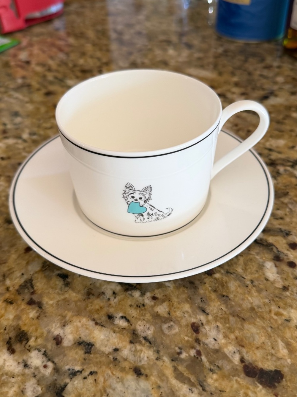 Tiffany & co yorkie cup set